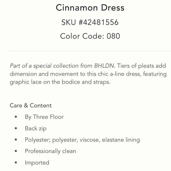 Anthropologie x Three Floors Cinnamon Dress/ size 10 - Picture 9 of 11